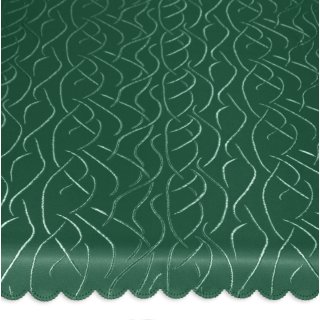 Tischdecke grün dunkel rund 160 cm Ø damast Streifen bügelfrei fleckenabweisend