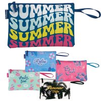 Bikini Wetbag Badetasche Weiß wasserdichte Nasstasche für Urlaub Strand Schwimmbad