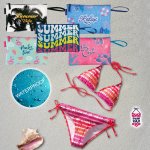 Bikini Wetbag Badetasche Weiß wasserdichte Nasstasche für Urlaub Strand Schwimmbad