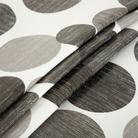 Wachstuch Tischdecke weiß mit grauen Punkten abwaschbar Gartentischdecke fleckenabweisend