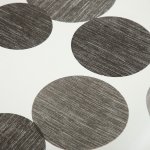 Wachstuch Tischdecke weiß mit grauen Punkten abwaschbar Gartentischdecke fleckenabweisend