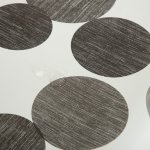 Wachstuch Tischdecke weiß mit grauen Punkten abwaschbar Gartentischdecke fleckenabweisend