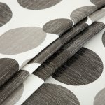 Wachstuch Tischdecke weiß mit grauen Punkten abwaschbar Gartentischdecke fleckenabweisend