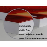 Wandbild Holzrahmen 2-teiliges -Set 80x80 cm vier Blättriges Kleeblatt Blütenblätter Dekoration