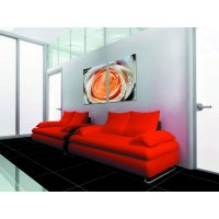 Wandbild Holzrahmen 2-teiliges -Set 70x100cm weiße Rose Wassertropfen Dekoration