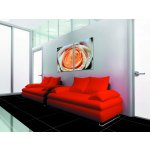 Wandbild Holzrahmen 2-teiliges -Set 70x100cm weiße Rose Wassertropfen Dekoration