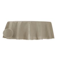 Tischdecke Gartentischdecke 160x220 cm oval Beige PVC...