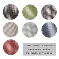 Tischdecke Gartentischdecke Karo Outdoor Weichschaum PVC rechteckig Terrasse Garten rutschfest wetterfest