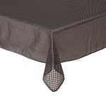 Tischdecke Gartentischdecke Karo Outdoor Weichschaum PVC rechteckig Terrasse Garten rutschfest wetterfest