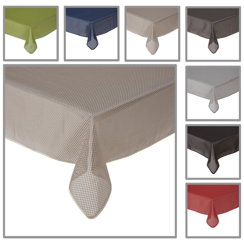 Tischdecke Gartentischdecke Karo rund Outdoor Weichschaum PVC Terrass, 19,95 €