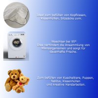 Füllwatte Kissenfüllung waschbar Füllmaterial Bastelwatte Polyesterhohlfaser extra flauschig Stopfmaterial