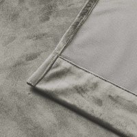 Verdunkelungsvorhang Samt weich 140  x  225 cm Vorhang Kräuselband Gardine blickdicht U-Band abdunkelnd