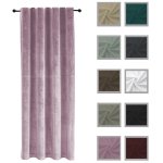 Verdunkelungsvorhang Samt weich 140  x  225 cm Vorhang Kräuselband Gardine blickdicht U-Band abdunkelnd