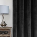 Verdunkelungsvorhang Samt weich 140  x  225 cm Vorhang Kräuselband Gardine blickdicht U-Band abdunkelnd