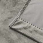 Verdunkelungsvorhang Samt weich 140  x  225 cm Vorhang Kräuselband Gardine blickdicht U-Band abdunkelnd