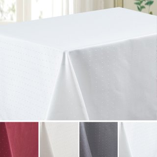Tischdecke Punkte eckig fleckenabweisend bügelfrei Tischwäsche Mitteldecke pflegeleicht