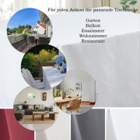 Tischdecke Punkte eckig fleckenabweisend bügelfrei Tischwäsche Mitteldecke pflegeleicht