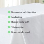 Tischdecke Punkte eckig fleckenabweisend bügelfrei Tischwäsche Mitteldecke pflegeleicht