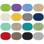 Platzset 4er Set oval 45x30 cm Platzdeckchen Tischset geflochtene Optik