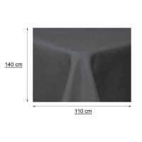 Tischdecke Leinenoptik 110x140 cm eckig beschichtet wasserabweisend Lotuseffekt fleckenabaweisend
