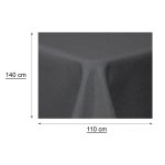 Tischdecke Leinenoptik 110x140 cm eckig beschichtet wasserabweisend Lotuseffekt fleckenabaweisend