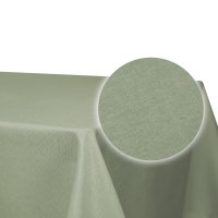 Tischdecke Leinenoptik 110x140 cm eckig Hellgrün beschichtet wasserabweisend Lotuseffekt fleckenabaweisend