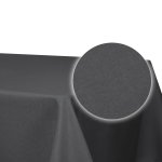 Tischdecke Leinenoptik 110x140 cm eckig Anthrazit beschichtet wasserabweisend Lotuseffekt fleckenabaweisend