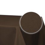 Tischdecke Leinenoptik 110x140 cm eckig Braun beschichtet wasserabweisend Lotuseffekt fleckenabaweisend