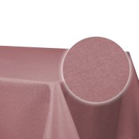 Tischdecke Leinenoptik 110x140 cm eckig Altrosa beschichtet wasserabweisend Lotuseffekt fleckenabaweisend