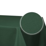 Tischdecke 160x320 cm grün dunkel eckig beschichtet Leinenoptik wasserabweisend Lotuseffekt
