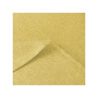 Tischdecke 130x220 cm gelb oval beschichtet Leinenoptik wasserabweisend Lotuseffekt