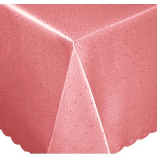 Tischdecke 110x110 cm rosapink eckig Mitteldecke Punkte b&uuml;gelfrei fleckenabweisend