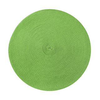Tischset grün uni rund 35 cm Ø Untersetzer Platzset Bastoptik abwasch, 3,95 €