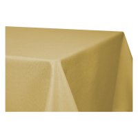 Tischdecke 130x300 cm gelb eckig beschichtet Leinenoptik...