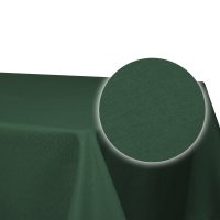 Tischdecke 160x360 cm grün dunkel eckig beschichtet Leinenoptik wasserabweisend Lotuseffekt