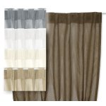 Voile Vorhang Organza verdeckte Schlaufen Gardine transparent 140x245