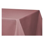 Tischdecke 130x340 cm altrosa eckig beschichtet Leinenoptik wasserabweisend Lotuseffekt