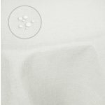 Tischdecke 160x260 cm wei&szlig; oval beschichtet Leinenoptik wasserabweisend Lotuseffekt
