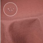 Tischdecke 160x260 cm altrosa oval beschichtet Leinenoptik wasserabweisend Lotuseffekt