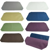 Tischset gelb 35x50 cm Leinenoptik Stoff Platzset beschichtet