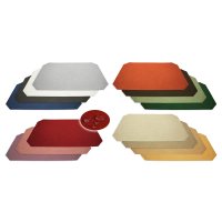 Tischset gelb 35x50 cm Leinenoptik Stoff Platzset beschichtet