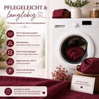 Tischdecke beere 110x140 cm eckig damast Ornamente Mitteldecke bügelfrei fleckenabweisend