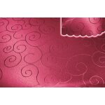 Tischdecke beere 110x140 cm eckig damast Ornamente Mitteldecke bügelfrei fleckenabweisend
