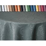 Tischdecke beere 110x140 cm eckig damast Ornamente Mitteldecke bügelfrei fleckenabweisend