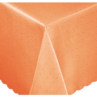Tischdecke 110x140 cm orange eckig Mitteldecke Punkte b&uuml;gelfrei fleckenabweisend