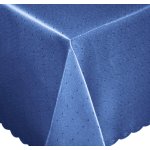Tischdecke 110x180 cm k&ouml;nigsblau eckig Mitteldecke Punkte b&uuml;gelfrei fleckenabweisend