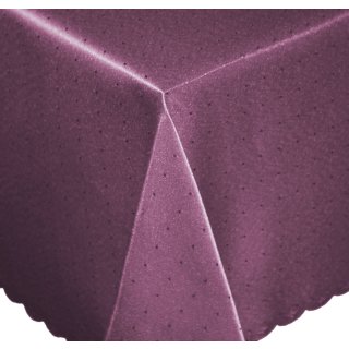 Tischdecke 110x220 cm lila  rechteckig Mitteldecke Punkte b&uuml;gelfrei fleckenabweisend