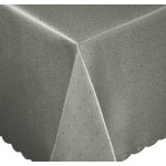 Tischdecke 110x220 cm grau  rechteckig Mitteldecke Punkte b&uuml;gelfrei fleckenabweisend