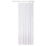 Vorhang transparent Kräuselband und Schlaufen 140x245 cm Voile Gardine Organza Dekoschal