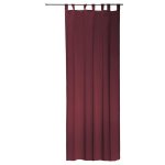 Vorhang burgund 140x245 cm transparent Schlaufen Gardine Organza Dekoschal